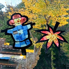 맘아트 썬캐쳐 만들기 DIY 2종 습자지 가을만들기 방과후미술 초등 캠핑